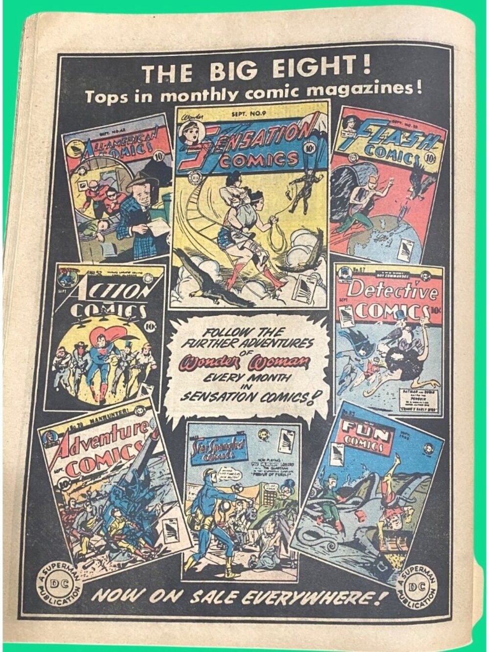 Famous First Edition Wonder Woman No. 1 Summer Issue 1942 Reprint Limited Collec - Picture 8 of 16
